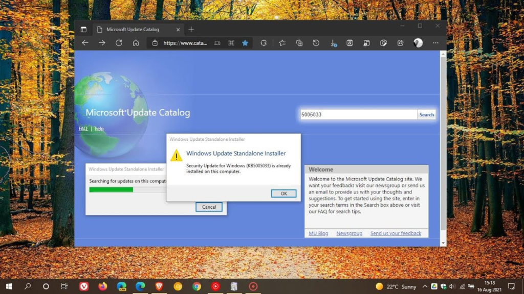 Windows Update Manual Instal