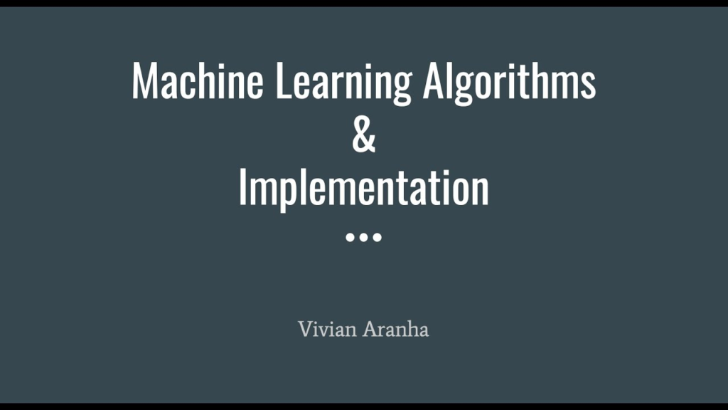 Machine Learning Algorithms Python