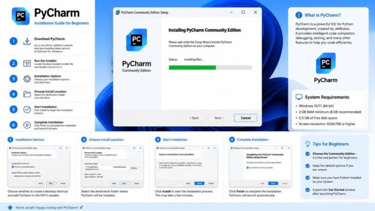 PyCharm Installation Guide for Beginners Step by Step