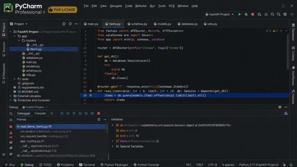 PyCharm Community vs Professional