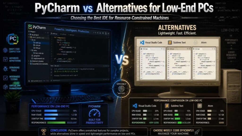 how to speed up pycharm on low end pc step by step