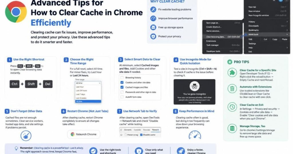 how to clear cache in Chrome