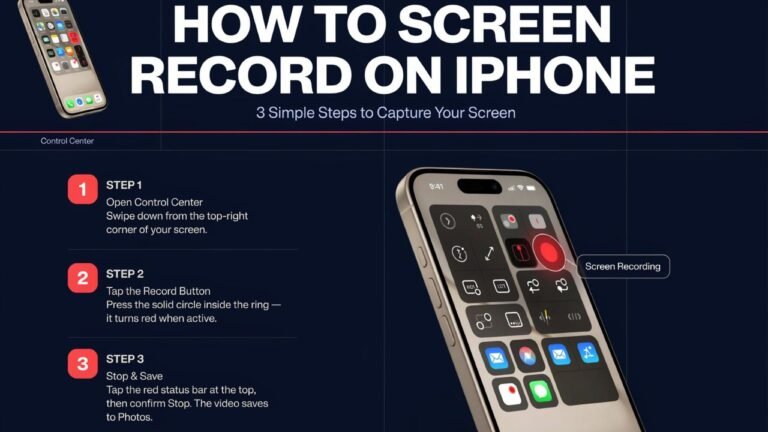 How Screen Record iPhone