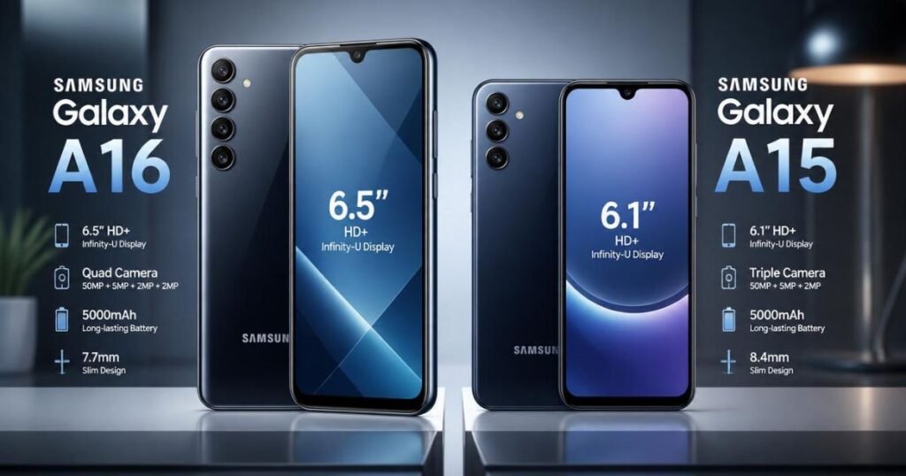 Samsung Galaxy A16 vs A15