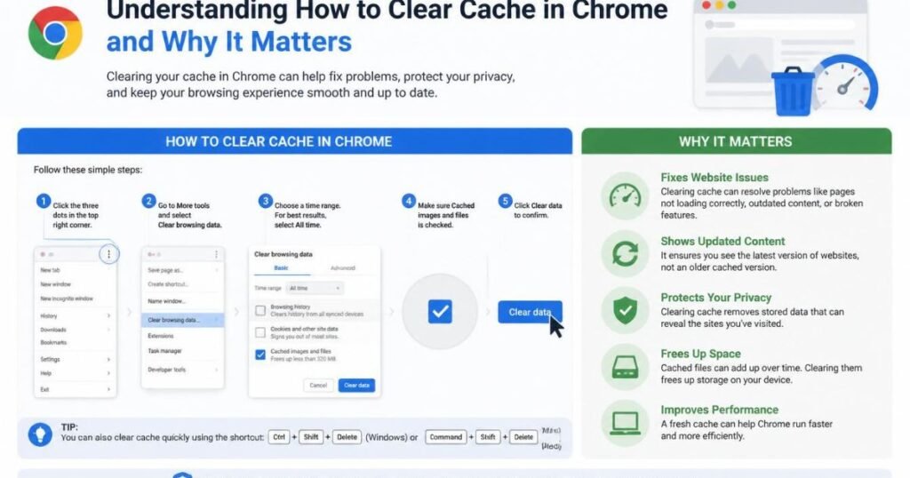 how to clear cache in Chrome