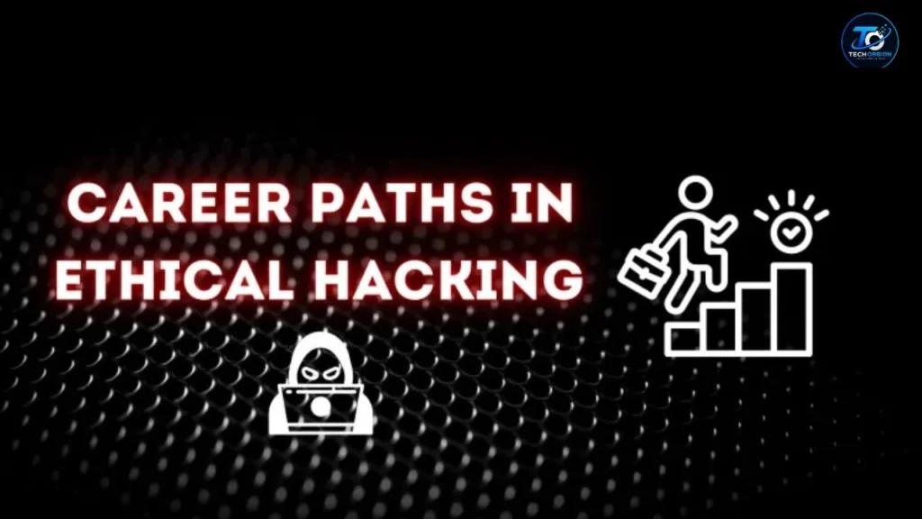 AI-generated illustration of career opportunities after completing an ethical hacking course PDF, featuring cybersecurity roles such as ethical hacker, penetration tester, security analyst, and network security specialist.