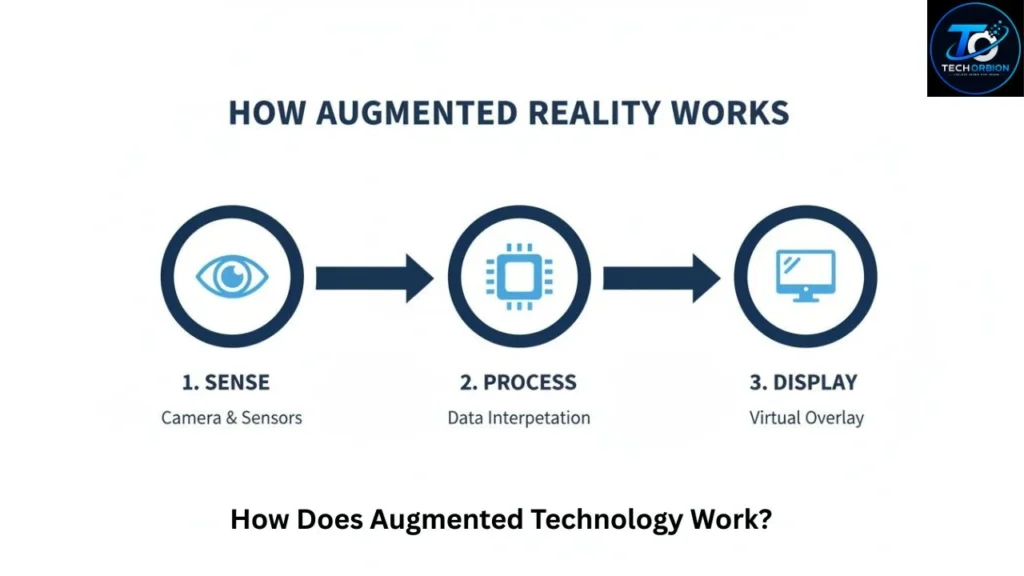 How augmented technology works on a smartphone