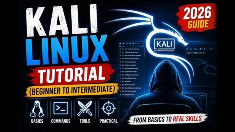 Kali Linux: Complete Guide for Beginners (2026) Kali Linux operating system for ethical hacking and cybersecurity