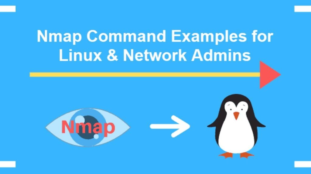 Nmap terminal commands for network scanning, port scanning, and cybersecurity testing