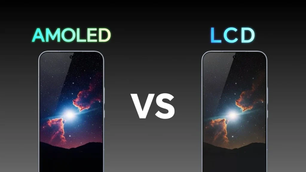 AMOLED vs LCD smartphone display