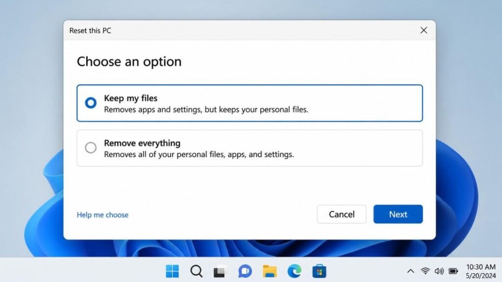 How to Reset Windows 11 Without Losing Files