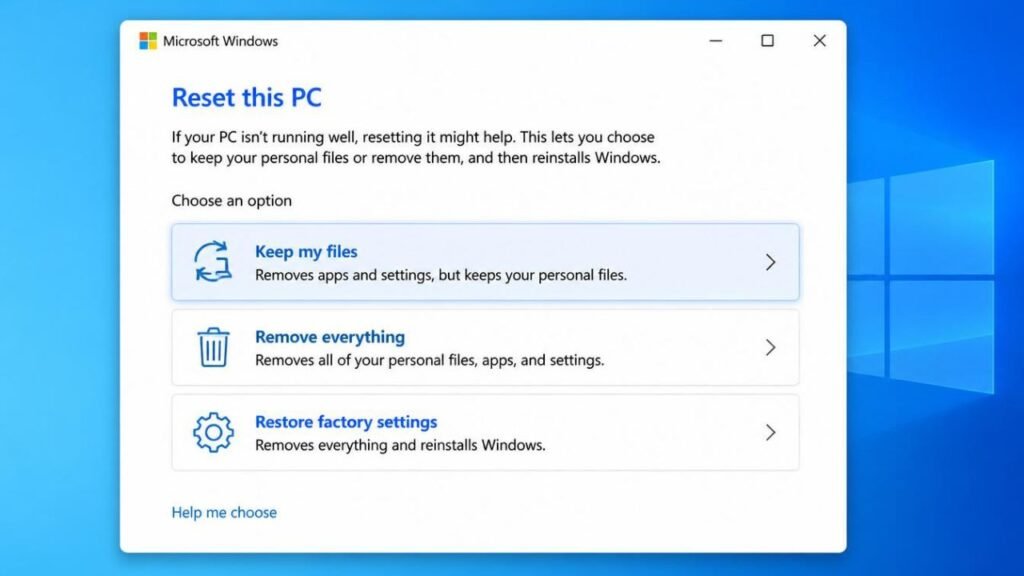 How to Reset Windows 11 Without Losing Files