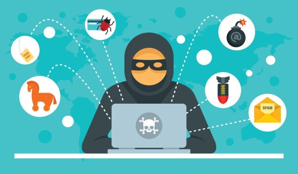 Common cyber security threats including phishing and ransomware