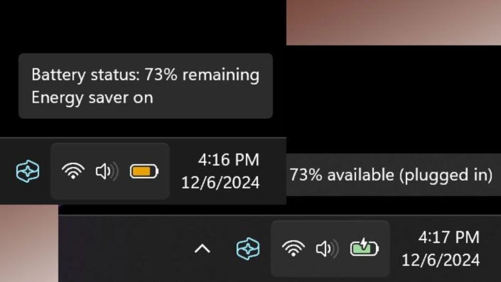 Windows 11 battery saver and power settings