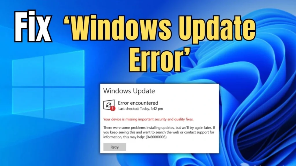 Fixing Windows Update errors step by step