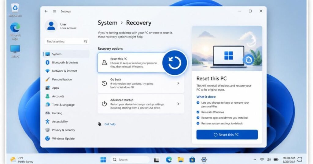 How to Reset Windows 11 Without Losing Files