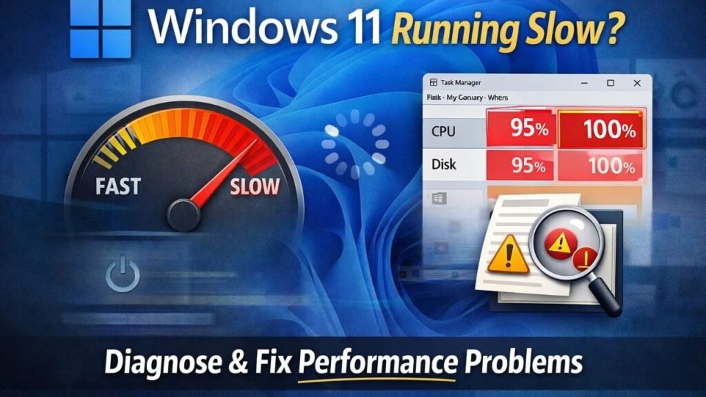 Common causes of slow Windows 11 performance