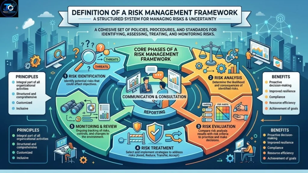 Definition of a Risk Management Framework explained visually