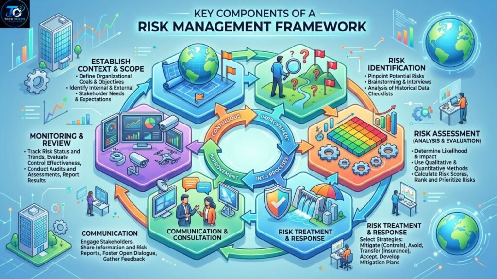 Key Components of a Risk Management Framework diagram