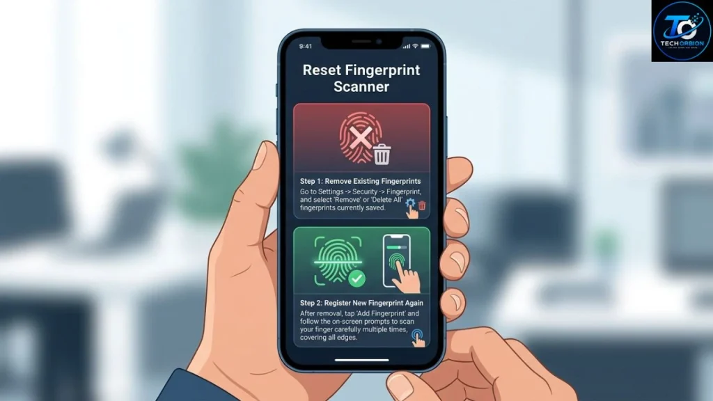 Remove and register your fingerprint again on Android