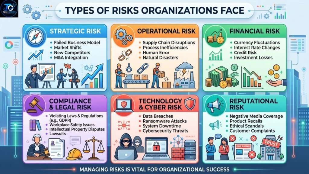 Types of Risks Organizations Face in modern businesses