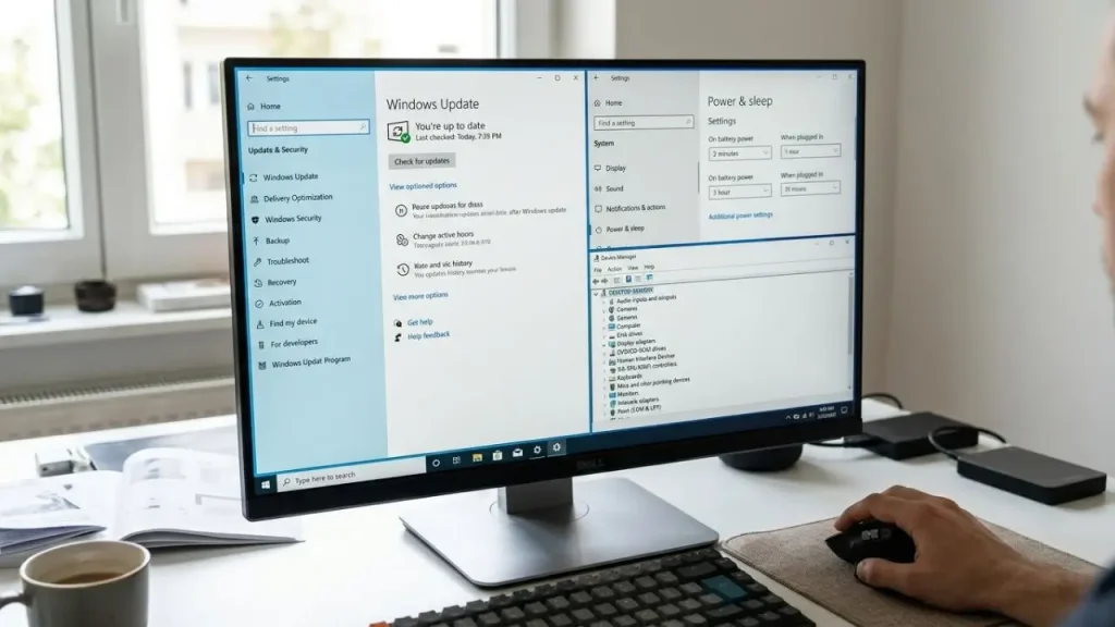 Check Windows updates, power management, and Bluetooth hardware in Windows 11