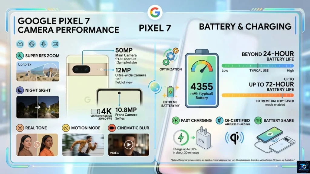 Google Pixel 7 Pro camera and battery performance