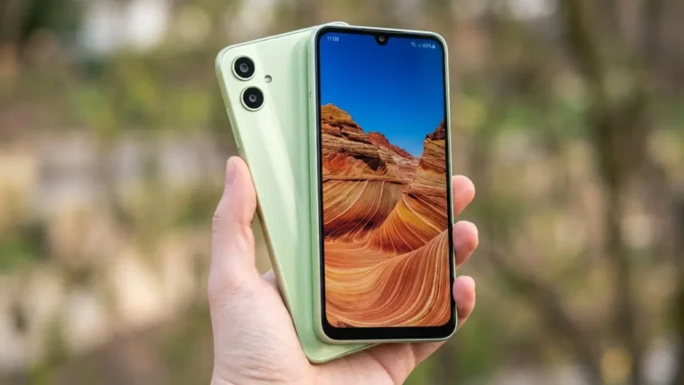 Samsung Galaxy A05 with a 6.7-inch display and a 50 MP camera