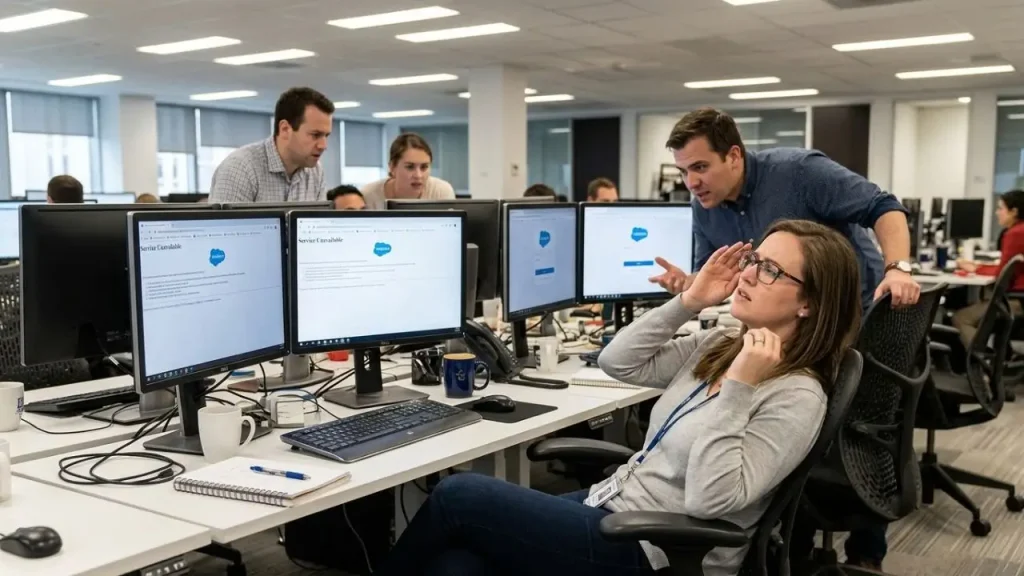 How to tell if Salesforce is currently down or experiencing an outage