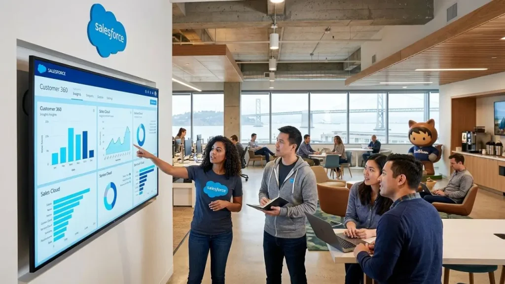 How does Salesforce work? Cloud-based CRM platform for managing customers and business data