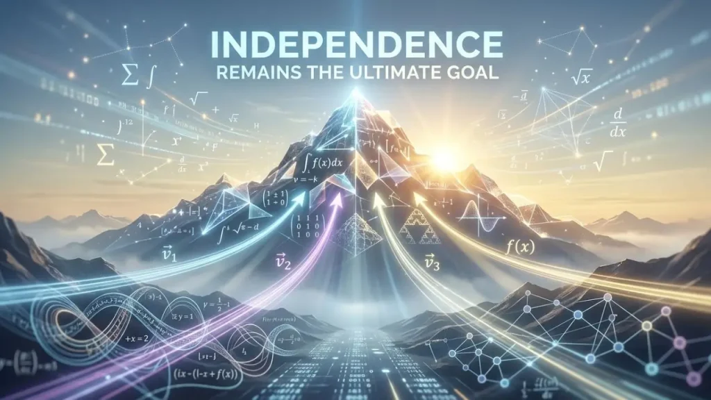 Independence Remains the Ultimate Goal in Math Learning I AI Generated