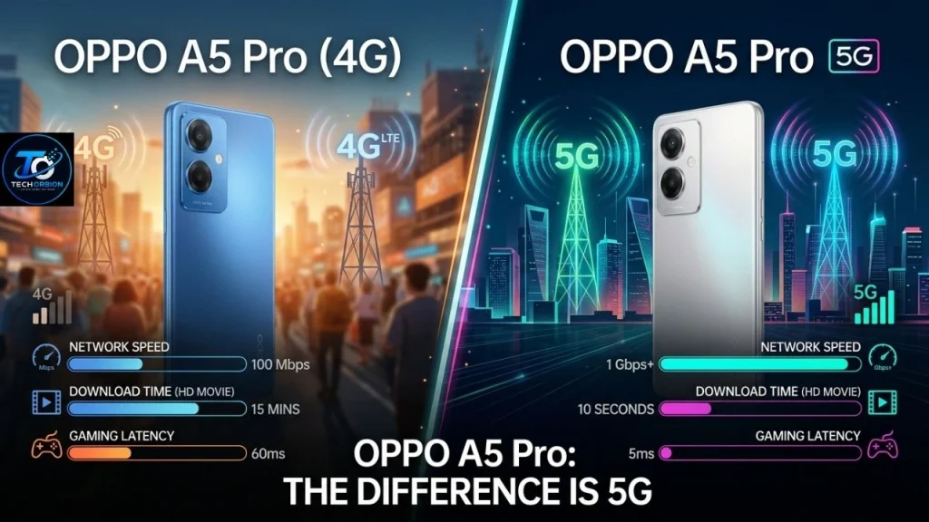 OPPO A5 Pro vs OPPO A5 Pro 5G comparison