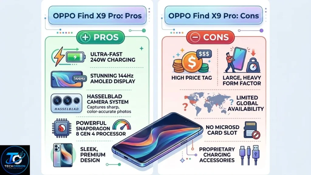 OPPO Find X9 Pro pros and cons