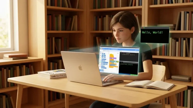 Programming for Beginners: A Simple Guide to Start Coding Programming for beginners learning basic coding concepts on a computer