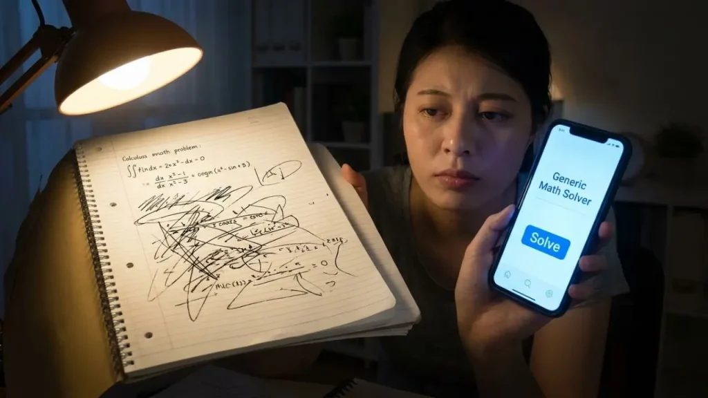Using a Math Solver as a Study Partner Not an Answer Machine I AI Generated