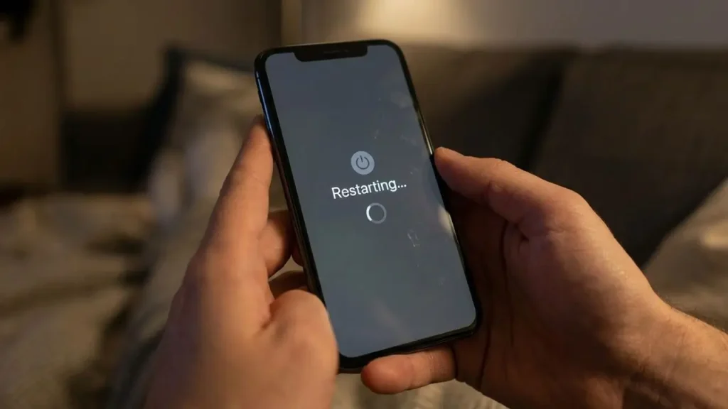 Restart Your Phone to Fix Voicemail Not Working Issues on Android and iPhone © TechOrbion.com I AI Generated