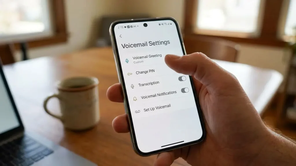 Check Your Voicemail Settings to Fix Voicemail Problems on Android and iPhone © TechOrbion.com I AI Generated